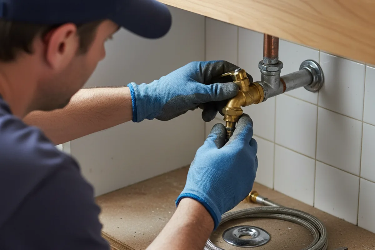 Shutoff valve and fitting work during Emergency Plumbing in Eureka